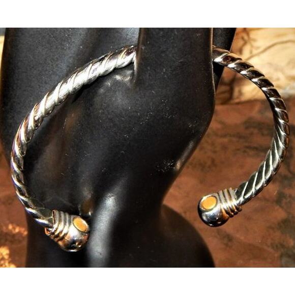 Positive Flat Weave Magnetic Therapy Bracelet - Picture 4 of 12